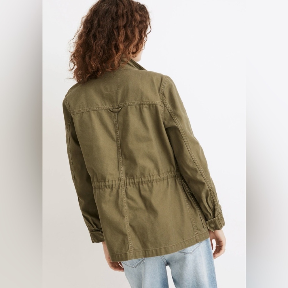 MADEWELL Dispatch Jacket Olive Army Green Military Style Canvas Size XS - Picture 2 of 15